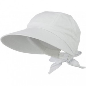 Visors Women's Classic Quintessential Sun Wide Visor Golf Hat - White - C311LBM4AAH $22.92