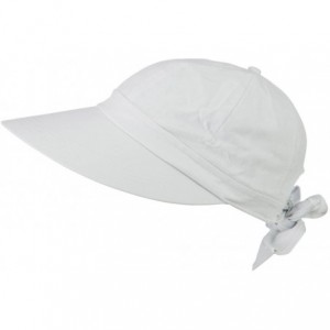 Visors Women's Classic Quintessential Sun Wide Visor Golf Hat - White - C311LBM4AAH $22.39
