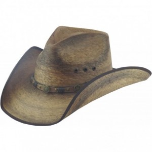 Cowboy Hats PALM LEAF COWBOY HAT- PINCH 301 - Natural Palm - CJ11VWS0619 $69.21