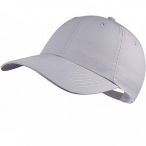 Baseball Caps Quick Dry Dad hat Baseball Cap Unstructured Plain Sport Hats Unisex - Gray - CY18S288HCI $23.02