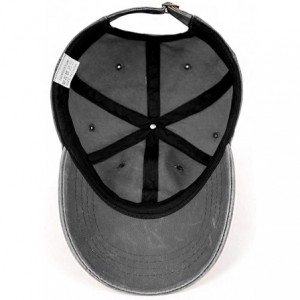 Baseball Caps Unisex Man Denim Baseball Hats Hipster Adjustable Mesh Dad-Freightliner-Trucks-Flat Cap - Grey-11 - CC18T06TWS5...