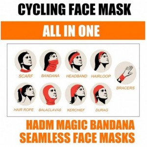 Balaclavas Unisex Bandana Face Mask Seamless Colorful Neck Gaiter Rave Face Cover Balaclava for Sun Dust Protection - CN1992H...