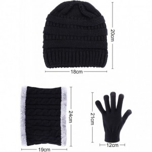 Skullies & Beanies 5 Pieces Winter Warm Set- Includes Winter Beanie Hat Circle Scarf Outdoor Warmer Gloves and Ear Warmer - B...