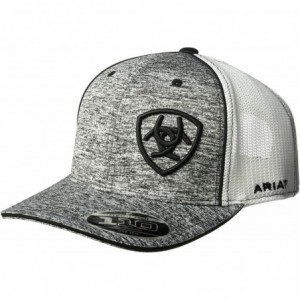 Baseball Caps Embroidered Shield Flexfit Cap - Black - CP189UD79AE $69.11