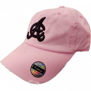 Baseball Caps Aguilas Cibaeñas Vintage Hats - Pink/Black - CY187NI6X9C $50.96