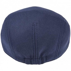 Newsboy Caps Men's Flat Hat Sun Berets Cap Blend Newsboy Ivy Hat Blend Classic Beret Hat - Navy - C3192O9N8DG $21.81
