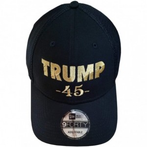 Baseball Caps Trump 45 Hat - Trump Cap - New Era Structured Black/Gold Trump 45 - CN18I7ON7NI $44.63
