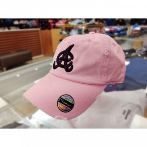 Baseball Caps Aguilas Cibaeñas Vintage Hats - Pink/Black - CY187NI6X9C $61.29