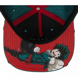 Baseball Caps My Hero Academia Deku Suit up Adjustable Snapback Hat - CD18QRXQ7Y3 $56.05