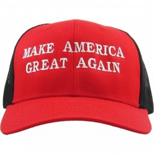 Baseball Caps Make America Great Again Our President Donald Trump Slogan with USA Flag Cap Adjustable Baseball Hat Red - CW18...