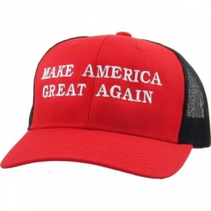 Baseball Caps Make America Great Again Our President Donald Trump Slogan with USA Flag Cap Adjustable Baseball Hat Red - CW18...