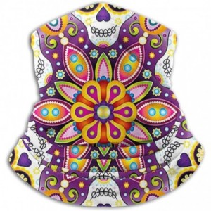 Balaclavas Neck Gaiter Headwear Face Sun Mask Magic Scarf Bandana Balaclava - Sugar Skull Pink Floral Flower - C71979NE7OX $2...