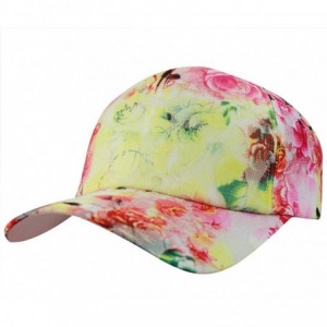 Baseball Caps Womens Sports Running Golf Travel Baesball Sun Flower Floral Cap Hat Caps Hats - Rose - CH183O3IGYW $21.05