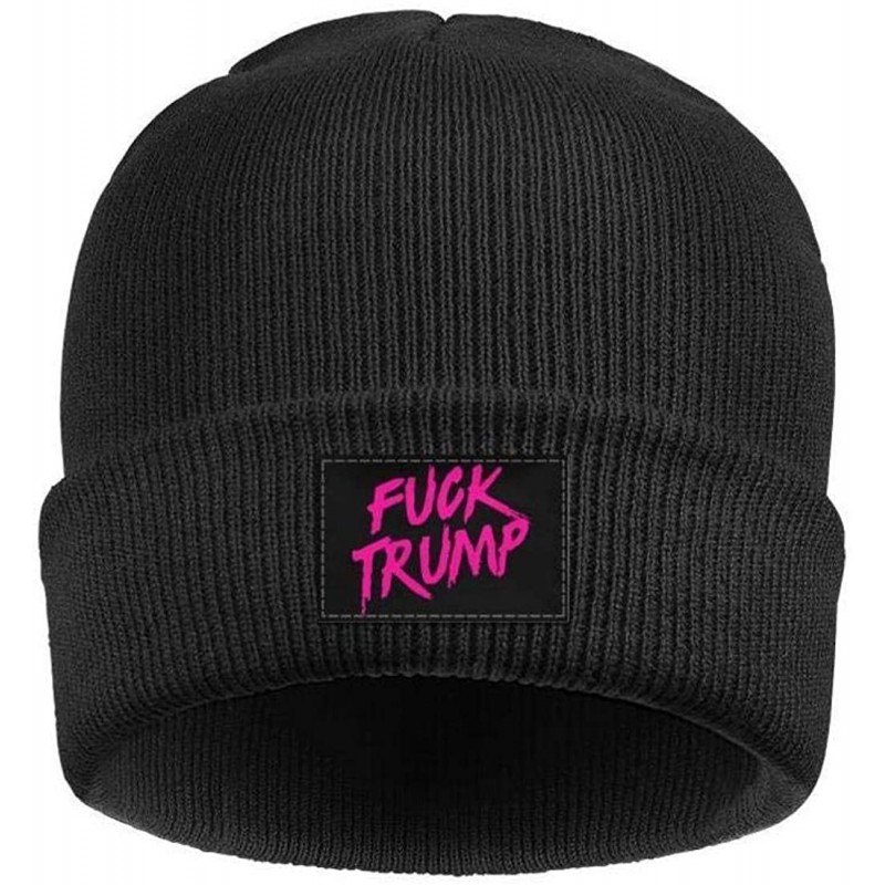 Skullies & Beanies Unisex Knit Hat Trump 45 Squared 2020 Second Presidential Term Warm FashionKnit Caps - Black-6 - CT192E3US...