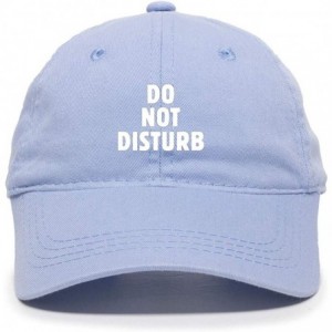 Baseball Caps Do Not Disturb Baseball Cap Embroidered Cotton Adjustable Dad Hat - Light Blue - CQ18YN9Z8O6 $28.43