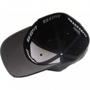 Baseball Caps Blank Stretch Mesh Back Cotton Twill Fitted Hat Spandex Headband - (Classic) Dark Gray - C817XWDMYQ6 $26.75