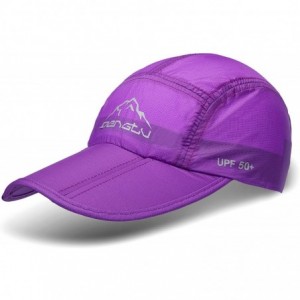 Sun Hats UPF50+ Protect Sun Hat Unisex Outdoor Quick Dry Collapsible Portable Cap - B1-purple - CW182TK9OU6 $30.63