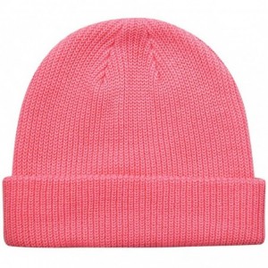 Skullies & Beanies Warm Daily Slouchy Beanie Hat Knit Cap for Men and Women - Pink - CF18X3YSYIQ $23.78