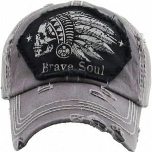 Baseball Caps Chief Skull and Free Spirit Hat Collection Distressed Washed Cotton Adjustable Fashion Trucker Twill Mesh Cap -...