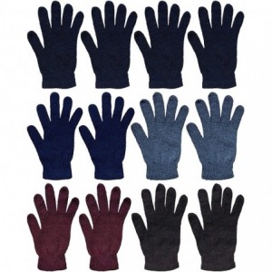 Skullies & Beanies Winter Beanies & Gloves For Men & Women- Warm Thermal Cold Resistant Bulk Packs - Mens 12 Pairs Solids - C...