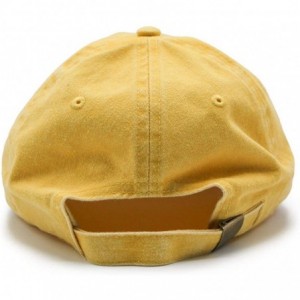 Baseball Caps Mens Embroidered Adjustable Dad Hat - Avocado Embroidered (Yellow) - CO186US2GDD $52.02