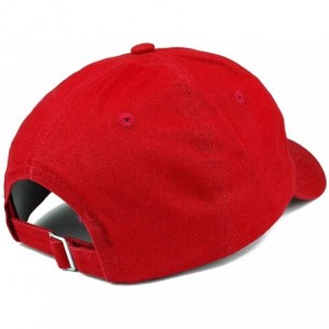 Baseball Caps Best Papa Ever One Line Embroidered Soft Crown 100% Brushed Cotton Cap - Red - C7182H3QS9D $17.55
