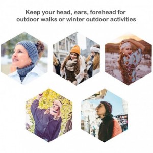 Headbands Womens Winter Knitted Headband - Soft Crochet Bow Twist Hair Band Turban Headwrap Hat Cap Ear Warmer - CJ1930LUCI4 ...