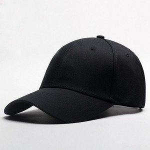 Baseball Caps Unisex Adjustable Plain Cap/Sun Hat/Trucker Dad Hats- Low Profile Cotton Cap - Black - CI18CRAUC6M $9.53