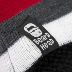 Skullies & Beanies Stubble Cruiser Beard Beanie - Funny Knit Hat and Fake Beard Facemask - Black - CH11DEAXIZN $36.46