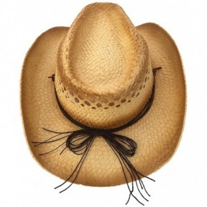 Cowboy Hats Butterfly Straw Cowboy Hat - CY12CA2E2JL $37.31