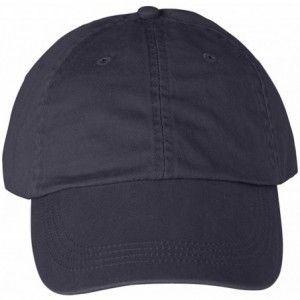 Baseball Caps Solid Low-Profile Pigment-Dyed Cap (145) - Navy - CD1123PKORV $18.18