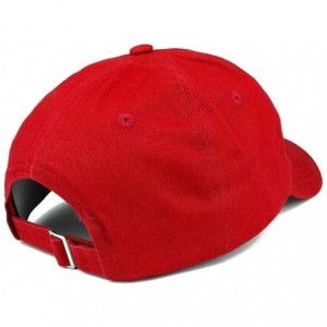 Baseball Caps Send Nudes Logo Embroidered Low Profile Soft Crown Unisex Baseball Dad Hat - Vc300_red - CF18TI32KE6 $17.19