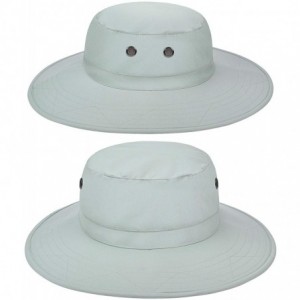 Rain Hats Waterproof Sun Hat Outdoor Wide Brim Bucket Boonie Cap for Safari Hiking Fishing - Grey - CU18H84RHWM $27.21