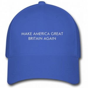 Baseball Caps Custom Trucker Hat Make America Great Britain Again Adjustable Baseball Cap - Royal Blue - CG12M7TYRS9 $9.56