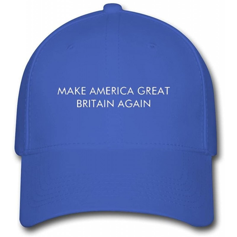 Baseball Caps Custom Trucker Hat Make America Great Britain Again Adjustable Baseball Cap - Royal Blue - CG12M7TYRS9 $17.57