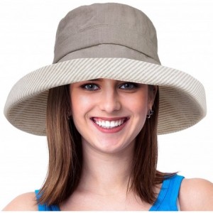 Sun Hats Womens Bucket Hat UV Sun Protection Lightweight Packable Summer Travel Beach Cap - 1 Kahki - C318EDT53A7 $21.43