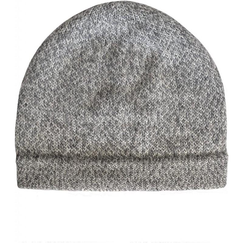 Skullies & Beanies Alpaca Cap - Warm and Soft - Available in Various Models - Gray - CK11OJ6QLG5 $24.28