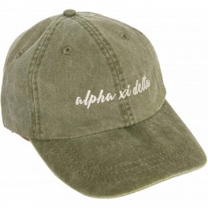 Baseball Caps Alpha Xi Delta (N) Sorority Baseball Hat Cap Cursive Name Font Alpha zee - Cactus - CU18SEX0IU0 $44.20
