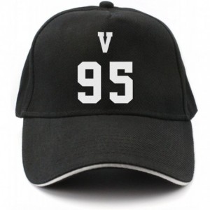Baseball Caps Kpop BTS Baseball Cap Member Name and Birth Year Number Cap Snapback hat with lomo Card - V - CK188QIKNNK $13.56