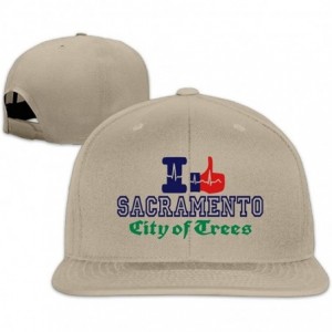 Skullies & Beanies Snapback Adjustable Natural Sacramento Baseball - Forestgreen - CP18G0ZZGIM $14.00
