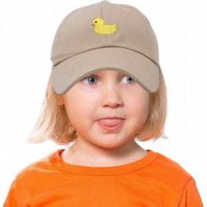 Baseball Caps Cute Ducky Soft Baseball Cap Dad Hat - M / L / Xl - Khaki - CI18LYGZD8S $13.32