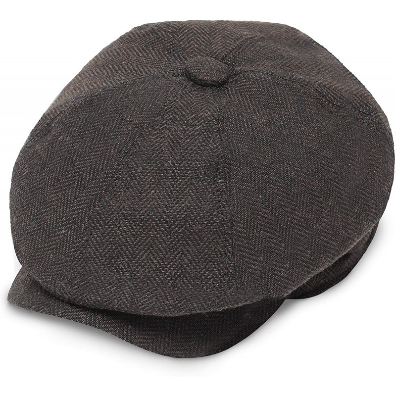 Newsboy Caps Newsboy Hat Cap for Men Women Gatsby Hat for Men 1920s Mens Gatsby Costume Accessories - Coffee - CK18H48L8UE $2...