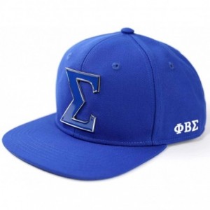Baseball Caps Phi Beta Sigma Men's Acrylic Cap Blue - CS18ZWNK64T $37.55