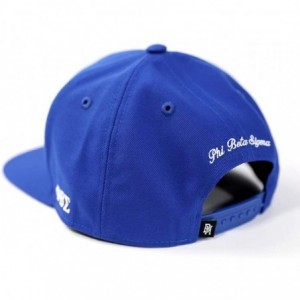 Baseball Caps Phi Beta Sigma Men's Acrylic Cap Blue - CS18ZWNK64T $59.01