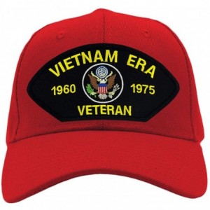 Baseball Caps US Military - Vietnam Era Veteran Hat/Ballcap Adjustable One Size Fits Most - Red - C818OOA2CXM $48.67