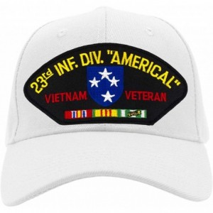 Baseball Caps 23rd Infantry Division - Vietnam War Veteran Hat/Ballcap Adjustable One Size Fits Most - White - C618OZNI2YR $5...