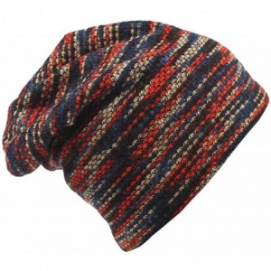 Skullies & Beanies Men and Women Winter Wool Warm Hat Beanie Cap Daily Slouchy Hat - Red - CV1860NUMS0 $21.93