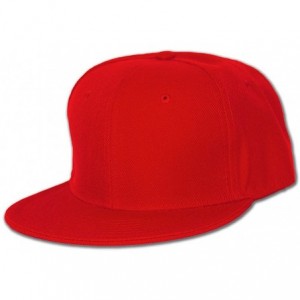 Baseball Caps Blank Baseball Hat - Red - CE112BY1XER $20.42