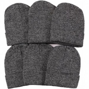 Skullies & Beanies Men's Winter Beanie Knit Hat- Pack of 6 - All Marled(6) - CW187WY4Y2T $39.08