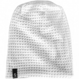 Berets Women's Knit Slouchy Beanie Baggy Skull Cap Turban Winter Summer Beret Hat - Solid White - CZ18U0RKA6W $21.73